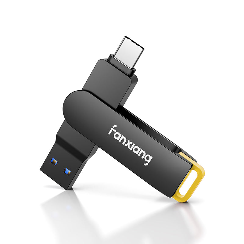 Kootion 256GB USB 3.0 + USB-C 2-in-1 OTG Flash Drive – For Android, PC, Mac