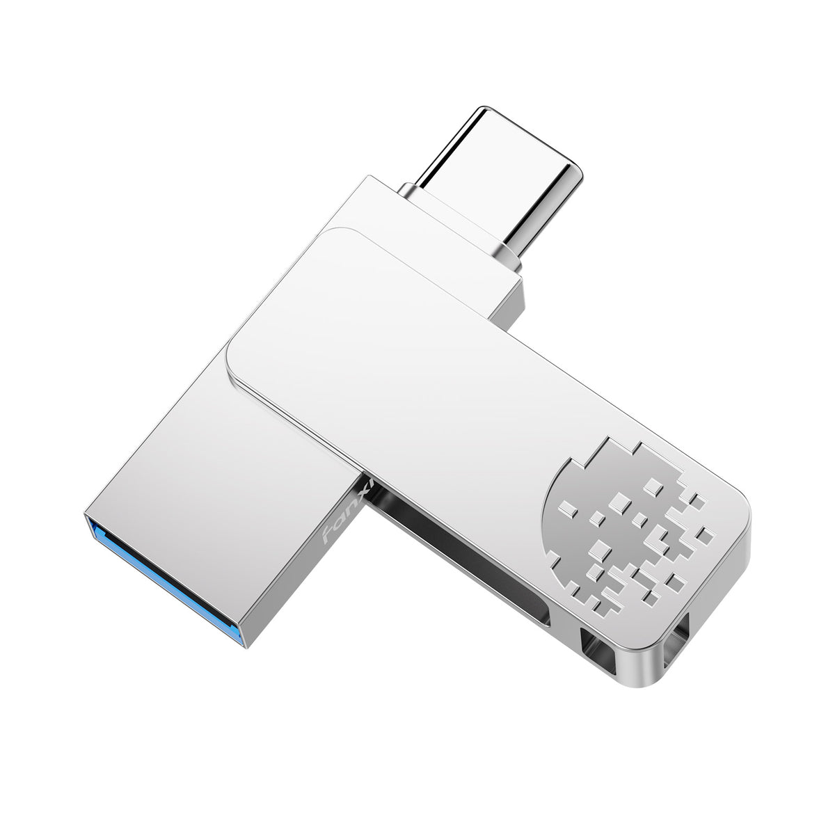 Fanxiang USB Flash Drive F372S, Dual USB Type-C & USB-A, Zinc Alloy Thumb Drive, 32GB/64GB/128GB/256GB
