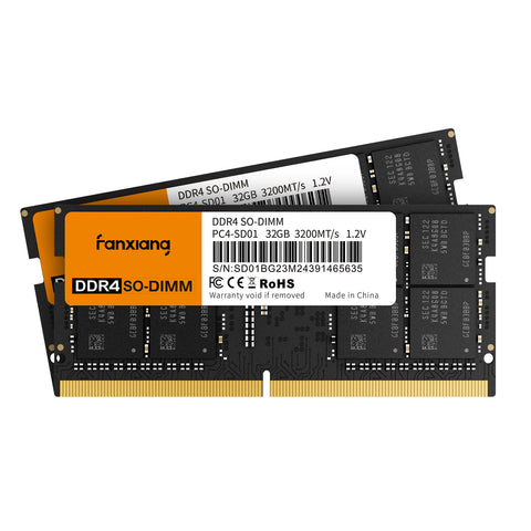 fanxiang SODIMM DDR4 RAM 32GB (2 x 16GB) 3200Mhz, Intel AMD Laptop Memory CL22 1.2V Dual Channel,Ideal for Gaming and Productivity