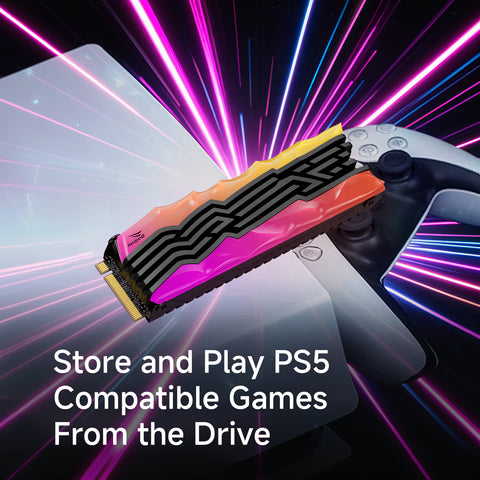 fanxiang S790R  NVMe M.2 SSD PCIe 4.0 x4, Internal Solid State Drive with RGB Heatsink, Up to 7450MB/s, 3D NAND TLC, PS5 Compatible, Ideal for Gaming, Creators & Professionals