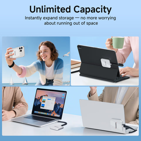 fanxiang 1TB Magnetic External SSD,2000MB/s Type-C USB 3.2 Gen 2x2 Portable SSD,Ultra-Slim External Hard Drive,4K ProRes Recording & Store,External Solid State Drive for iPhone15/16/Android/PC/Mac -PS2005