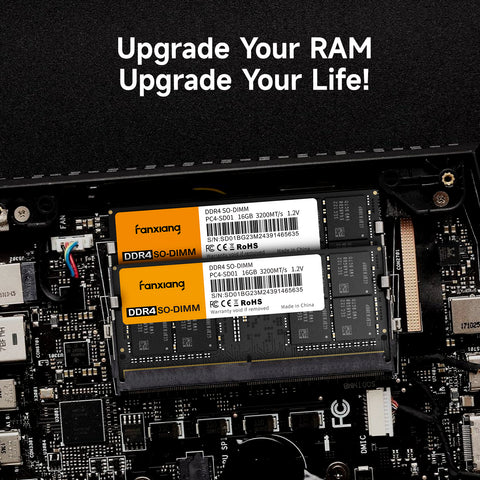 fanxiang SODIMM DDR4 RAM 32GB (2 x 16GB) 3200Mhz, Intel AMD Laptop Memory CL22 1.2V Dual Channel,Ideal for Gaming and Productivity