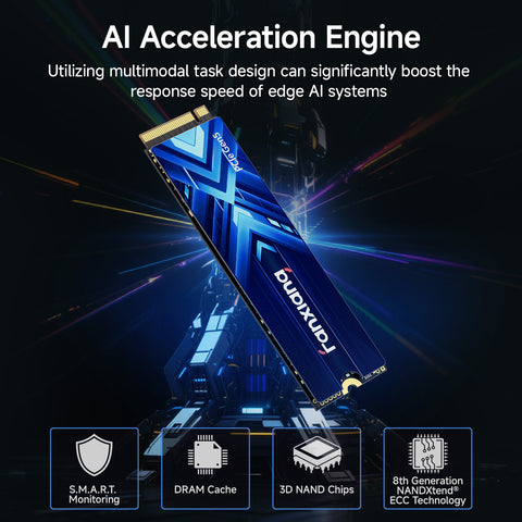 fanxiang 1TB PCIe 5.0 x4 NVMe M.2 SSD, Up to 14000 MB/s,High-Density 3D TLC NAND,High Performance Solid State Drive for AI Applications, Gaming, PC, Laptop