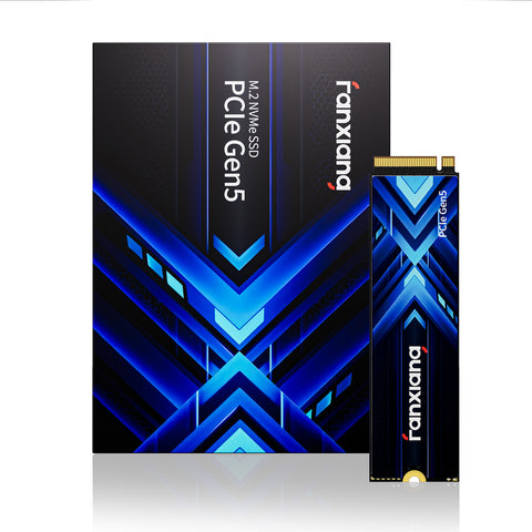 fanxiang 1TB PCIe 5.0 x4 NVMe M.2 SSD, Up to 14000 MB/s,High-Density 3D TLC NAND,High Performance Solid State Drive for AI Applications, Gaming, PC, Laptop