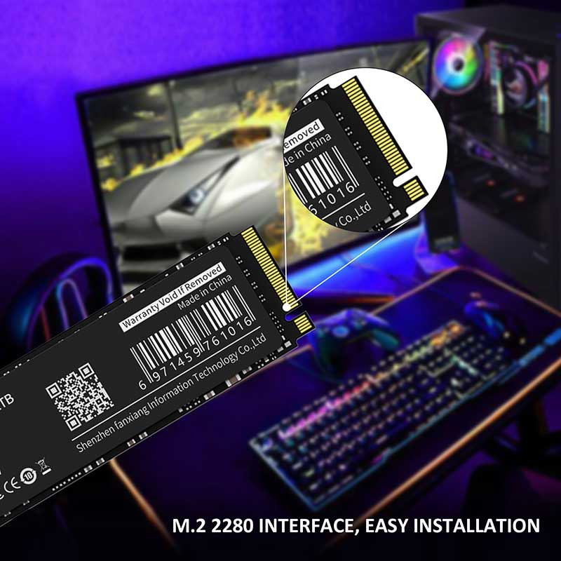 SSD NVMe M.2 Fangxiang 512GB - Velocità Lettura 3200MB/s, Compatibile Con PC E Notebook - Foto 8