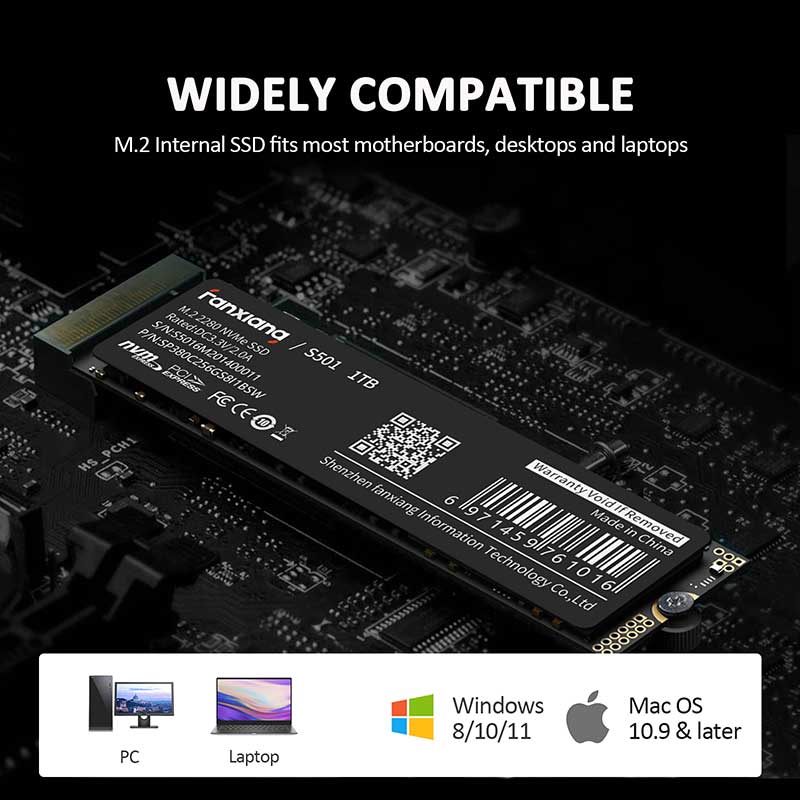 FanXiang S501 PCIe 3.0 NVMe M.2 Internal SSD