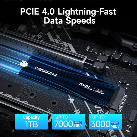 S880E NVMe PCIe 4.0 M.2 SSD for PS5, 7000MB/s High-Speed Storage for Gaming & Creators